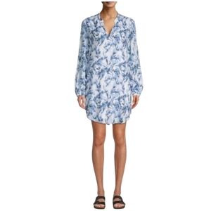 Cloth & Stone Leaf Print Shift Dress XS NWT